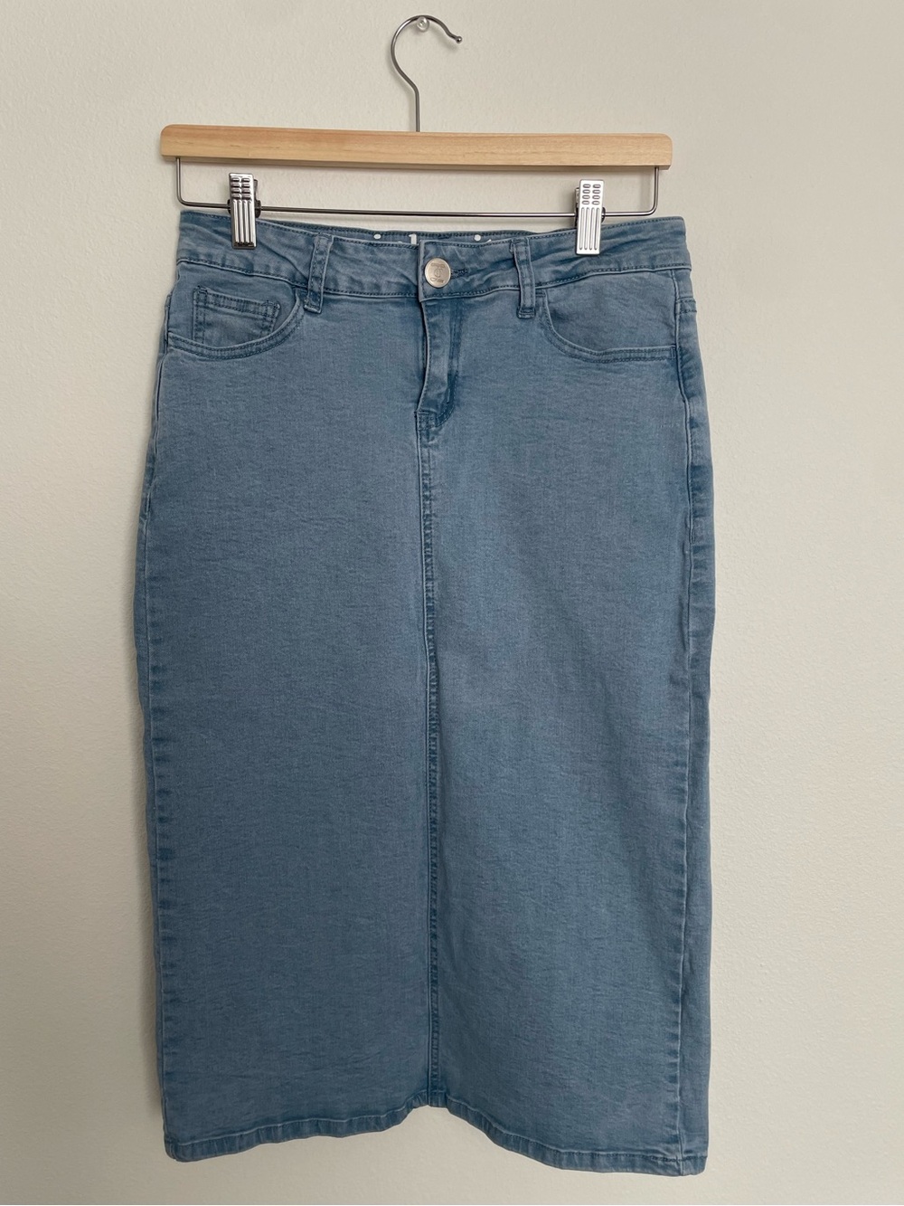 Inherit Co. Remi 29” Midi Denim Skirt